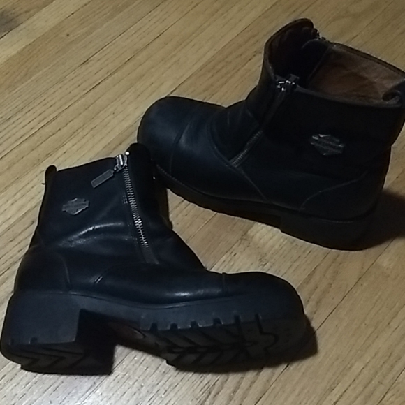Harley-Davidson Shoes - Harley Davidson motorcycle booties Size 8